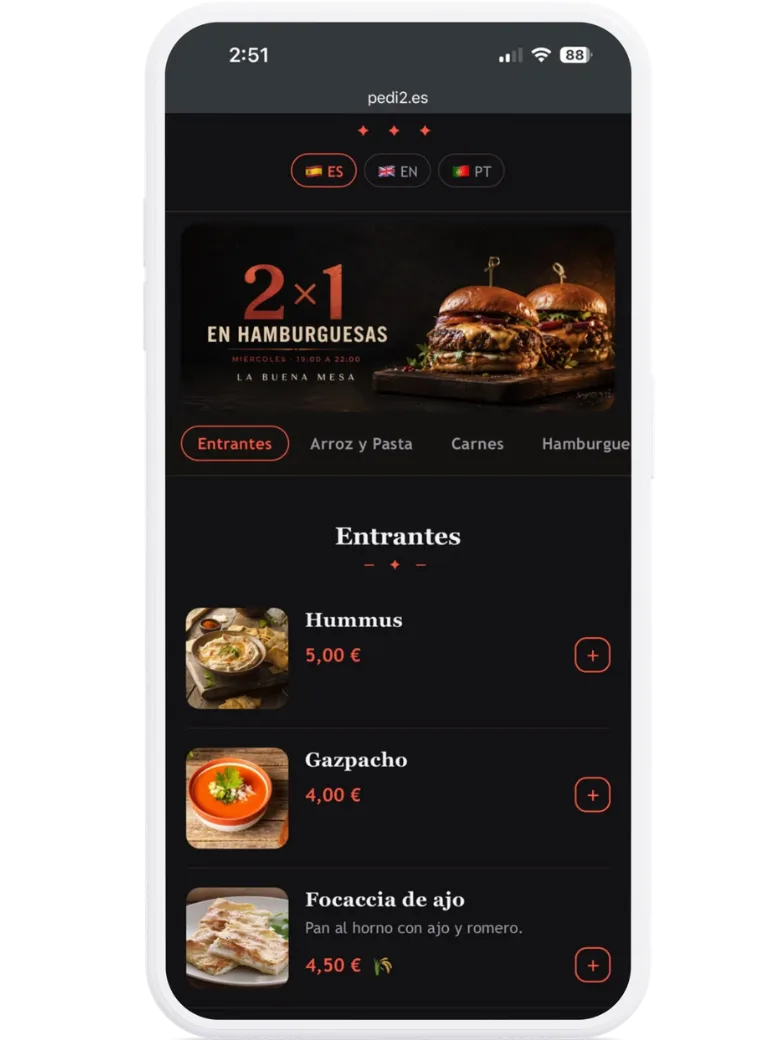 Diseño de carta lista clásica para un restaurante de estilo mediterráneo